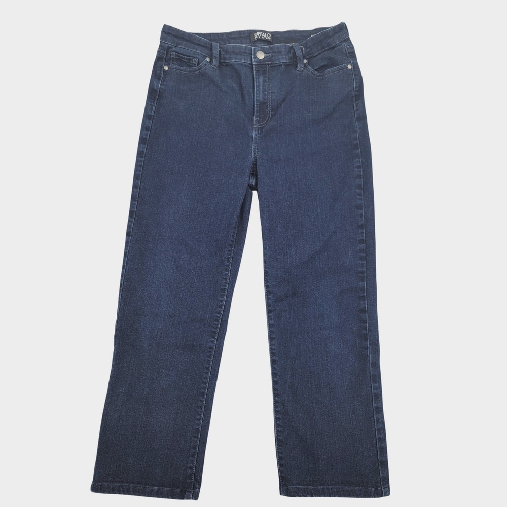 Buffalo David Bitton Jeans Womens 30x24 Dark Blue Excellent Straight Leg Stretch